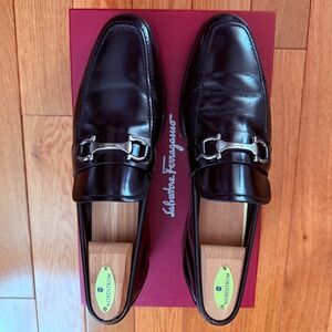 Salvatore Ferragamo, Men's Loafers, Black, Size 8.5